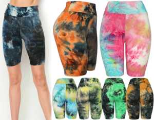 Vente en gros de shorts style jacquard en soie de 19mm pour femmes de couleur unie de haute qualité, taille large, sublimation, shorts de motard - Product Image 1