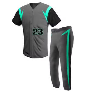 Dernier uniforme de baseball de service de qualité supérieure Nom de l'équipe personnalisé Numéro de l'équipe Style imprimé Uniforme de baseball respirant de qualité supérieure pour hommes - Product Image 4