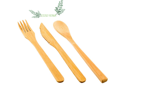 TRAVEL BAMBOO CUTLERY SET BAMBOO FLATWARE UTENSIL SET MADE in VIETNAM by ECO2GO VIETNAM - Product Image 4