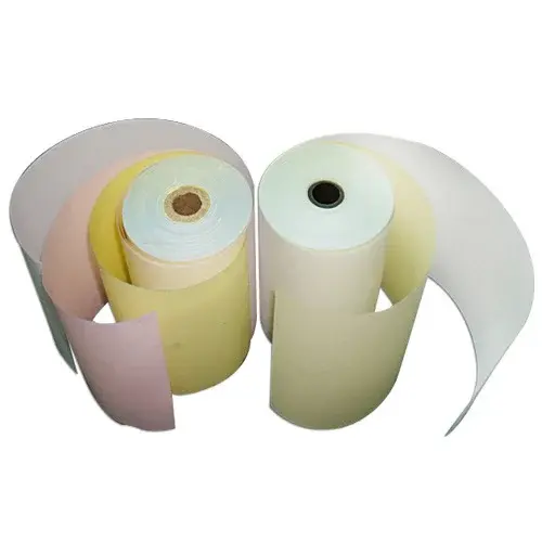 K.G. Data Carbon Minder Papier Rollen 80-120 Gsm Effen Wit Premium Kwaliteit Wit Effen Carbon Minder Papierrollen