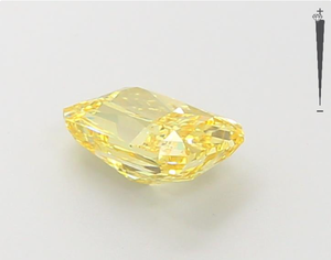 Aniva Colección de 1ct 2ct 3ct HPHT Lab Grown Diamonds Fancy Yellow Color IGI Certified Rectangular Shape Diamantes sueltos - Product Image 3