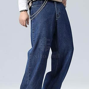 Nouveau design de jeans baggy pour hommes, meilleur prix, jeans baggy pour hommes pour le streetwear adulte, pantalons en jean pour hommes - Product Image 4