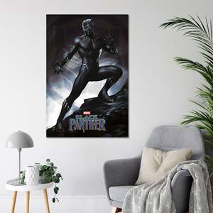 Modern Black Panther <b>Poster</b> Stance Durable Paper Design for Wall Use - Product Image 3