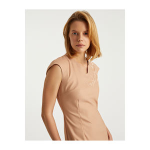 VIKON KARIŞIMLI ÇİÇEK NAKIŞLI ELBİSE Vestidos de noche - Product Image 3