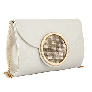 Bolso de mano elegante para mujer 6694 - Blanco roto - Product Image 1