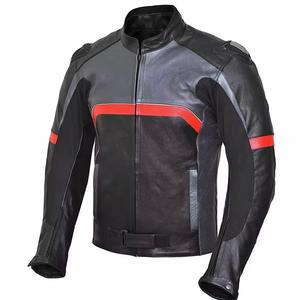 2025 nueva venta al por mayor de chaqueta de manga larga para hombre, chaqueta de invierno de cuero para moto de carreras para hombre - Product Image 2