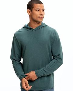 Sudadera con capucha sólida con mangas largas Sudadera con capucha de algodón orgánico PREMIUM Sudadera de manga larga de ajuste estándar - Product Image 1