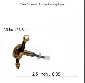 Tiradores de cajón de puerta de latón de pato de hierro fundido antiguo, tirador moderno para dormitorio, cocina, baño, armarios, tocadores - Product Image 3