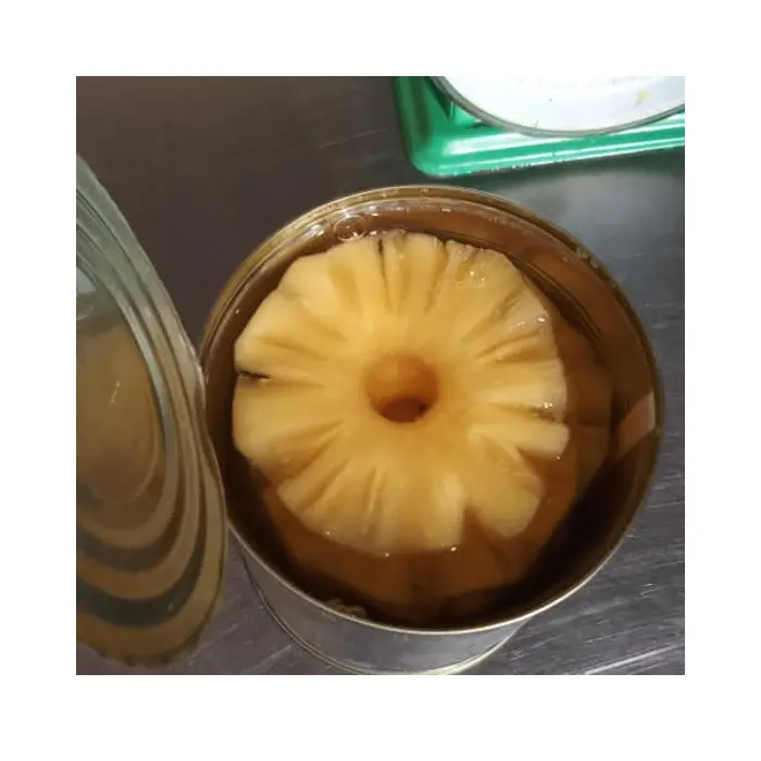 パイナップルスライス缶詰壊れたパイナップルフルーツ工場価格シロップバルク味保存食品ベトナム