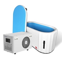 ICEGALAX Portable pliant gonflage glace baignoire froid plongeant thérapie traitement baignoire pour athlètes récupération musculaire baignoire blanche