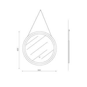 Italian Design Koricini 60cm LED Backlit Bathroom Mirror Black <b>Frame</b> Luxury 60cm <b>Frameless</b> Mirror Modern Bathroom Furniture - Product Image 6