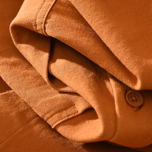 เสื้อแขนยาวลำลองสำหรับผู้ชายฤดูใบไม้ร่วงคอตตอนแท้พร้อมเปิดคอระบายอากาศดีไซน์แบบถักทรงหลวมฟิตบริการ OEM - Product Image 4