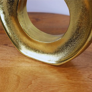 Décoration de table moderne en or style pomme, belle sculpture décorative pour bureau, maison, mariage, présentoir de cadeaux - Product Image 3