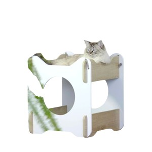 Casa para mascotas de madera de lujo AC04 duradera, diseño personalizado con paneles decorativos, estructura segura hecha en Vietnam por un fabricante OEM - Product Image 3