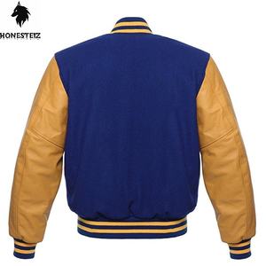 Veste universitaire en laine décontractée pour hommes, col montant d'hiver, Style Letterman, coupe-vent haut confort, service OEM personnalisable disponible - Product Image 4