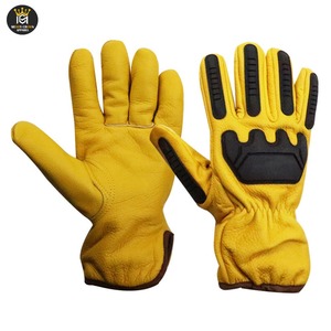Gants de travail en cuir haute performance avec des caractéristiques écologiques de séchage rapide, protection des mains de haute qualité, logo personnalisé - Product Image 1