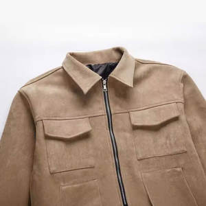 Chaquetas de cuero de ante para hombre de High Street de Pakistán Chaquetas de cuero de ante de alta calidad - Product Image 3