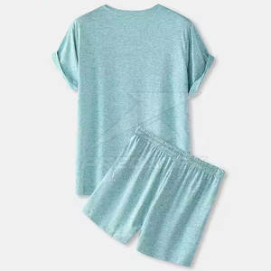 Conjunto de camiseta y pantalones cortos de entrenamiento deportivo transpirable para hombre de alto fabricante para el verano - Product Image 2