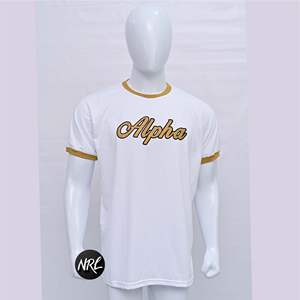 เสื้อยืดผู้ชายผ้าฝ้าย100% ออกแบบได้ตามต้องการผ้าซาตินสไตล์ลำลองมียี่ห้อของคุณ - Product Image 1