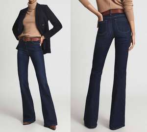 Pantalons en jean décontractés pour femmes à taille haute, coupe droite et large, poches, denim délavé, streetwear, jeans skinny noirs personnalisés, vente en gros - Product Image 6