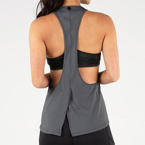 Venta al por mayor Fitness Sexy señoras sin mangas mujeres camiseta sin mangas chaleco mujeres correr gimnasio entrenamiento costura camiseta sin mangas ropa deportiva - Product Image 5