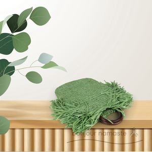 Borsa da donna tessuta a mano fatta a mano | Verde Lime | Collezione di mercato scandinavo e tedesco dal Design alla moda ecologico - Product Image 5