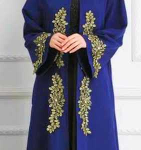 Abayas élégantes et modestes brodées à la main pour femmes, vêtements et accessoires musulmans traditionnels - Product Image 1