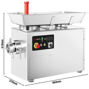 Hachoir à viande électrique robuste - Taille 32 - 500 kg/h - 2,2 kW - Plaque de hachage 4 mm - avec système de refroidissement - Product Image 2