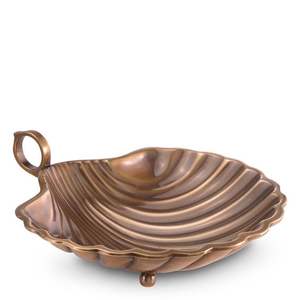 Fabulous Sea Shell Metal Frutero Tazón Metal Oro Pulido Dátiles Cuencos - Product Image 1