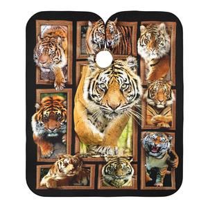 Capa de peluquero personalizada de alta calidad, poliéster impermeable con estampado de calavera de Bandana único para capas de peluquería - Product Image 2