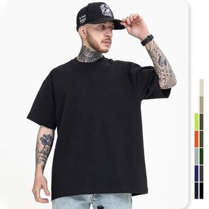 100% coton Sport T-Shirt 300 Gsm poids lourd séchage rapide personnalisé pour le confort couleurs solide motif tricoté tissu - Product Image 1