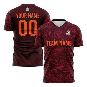 Camiseta de Fútbol Personalizada para Adultos, Nombre del Equipo, Número, Logotipo, Impresión por Transferencia de Calor, 100% Poliéster, Ligera, Transpirable - Product Image 4