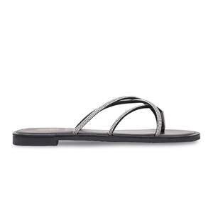 Sandales à talons fantaisie noires FN0672 Chappal - Product Image 3