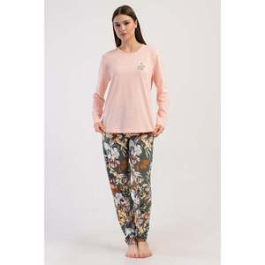 Conjunto de Pijama KADIN P.SUPREM XXL con Cuello Redondo y Mangas Largas, Diseño Ovalado - Rosa - Rosa - Product Image 1
