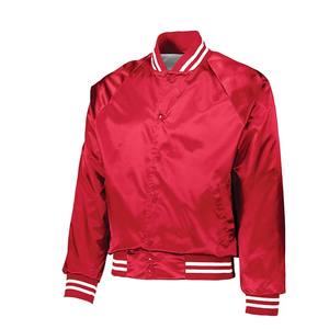 Chaqueta de satén transpirable con parche bordado Transpirable Sustaibale Vintage Collage Silk Varsity Jacket Lettermen - Product Image 2
