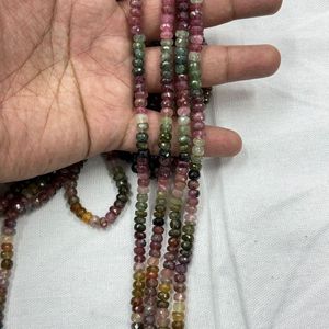 Cuentas Redondas Facetadas de Turmalina Natural de 5 mm a 7 mm, Mezcla de Colores de Alta Calidad para la Elaboración de Joyería Fina - Product Image 2