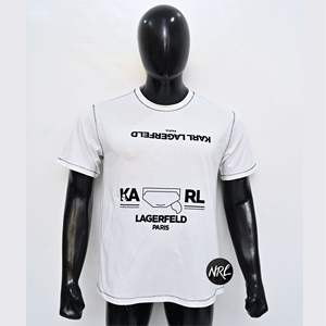 เสื้อยืดทรงบ็อกซี่ คอโอ แขนเสื้อแบบดรอปโชว์เดอร์ ตะเข็บเดี่ยว พิมพ์ลาย ผ้าฝ้ายทอ 100% ทรงปกติสำหรับผู้ชาย - Product Image 6