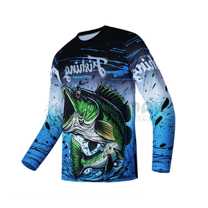 Camisa de pesca juvenil con tela ligera de secado rápido y colores de alta visibilidad Ideal para principiantes en barcos Muelles Costeros - Product Image 2