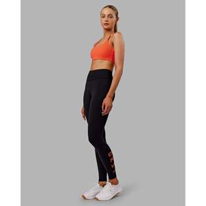 Rep Ultra High-Rise Full Length Yoga <b>Leggings</b> with <b>Pockets</b>-Black Ultra Orange Tie Dye Thermal Push up - Product Image 5