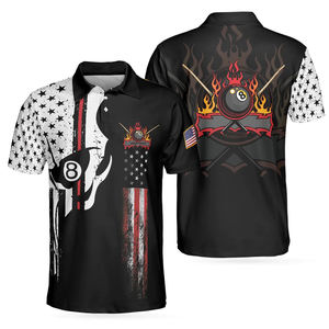 Camiseta de Polo de Billar para Hombre, de Poliéster Estampado, Secado Rápido, Manga Corta, Verano, Alta Calidad, Gran Venta - Product Image 5