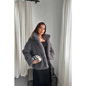 Veste doublée en fausse fourrure anthracite - Anthracite - Product Image 2