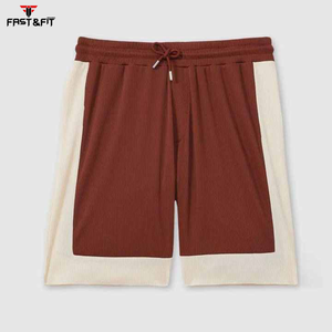 กางเกงขาสั้นเล่นยิมของผู้ชายดีไซน์ใหม่2025ผ้าโพลีเอสเตอร์100% - Product Image 4