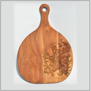 Planche à découper en bois d'acacia massif personnalisée de haute qualité Blocs à découper en bambou pour la cuisine, y compris planche à pizza - Product Image 6