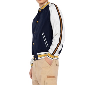 High Quality Winter Front Customized Color 2025 Wholesale Satin Varsity Letterman Baseball Embroidery <b>Patch</b> Bomber <b>Jacket</b> for - Product Image 4