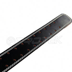 เข็มขัดหนังวัวสำหรับฟิตเนสและยิมยกน้ำหนักปรับแต่งโลโก้ได้ - Product Image 4