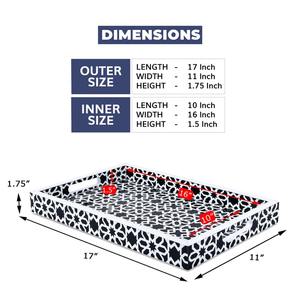 ถาดแขวนทรงกลมลายอาร์ตเดโคประดับกระดูกงู งานฝีมือสุดหรูสำหรับตกแต่งโต๊ะ - Product Image 3
