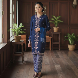 ชุดเซดดอนดอน รายา 2025 บาจู คูรุง บอรอง ชุดราตรีแบบเรียบง่าย เป็นมิตรกับสิ่งแวดล้อม ไม่ต้องรีด ผ้าซีอีเครป ราคาถูกจากผู้ผลิตโดยตรง - Product Image 1