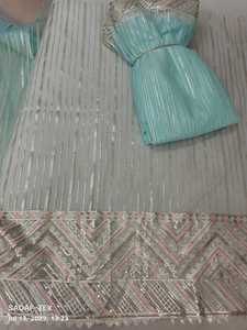 Neues modernes Design Gota Patti Work <span class=keywords><strong>Net</strong></span> Stoff für Hochzeits kleid vom indischen Exporteur zu einem erschwing lichen Preis - Product Image 5