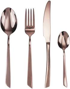 Ensemble de couverts en acier inoxydable durable de style américain, poli miroir, prise en main facile, pour les fiançailles, les mariages, les fêtes, la décoration de table - Product Image 3