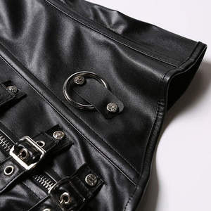 Top Corset de Cuero Sintético con Cordones, Estilo Punk, Ropa Urbana para Mujer, MOQ Bajo, Diseño al por Mayor - Product Image 6